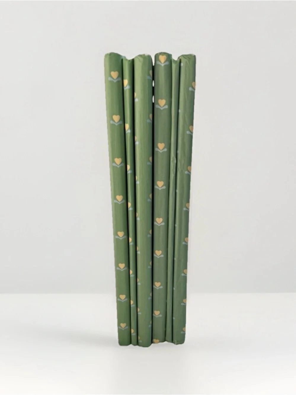 Vintage Sage Green Calico Hearts Photo Album Brag Book Lot of 2 Cottagecore READ